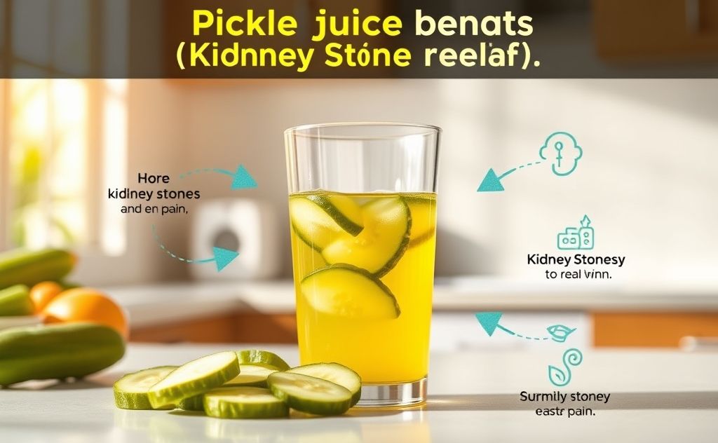 Pickle juice benefits kidney stone relief