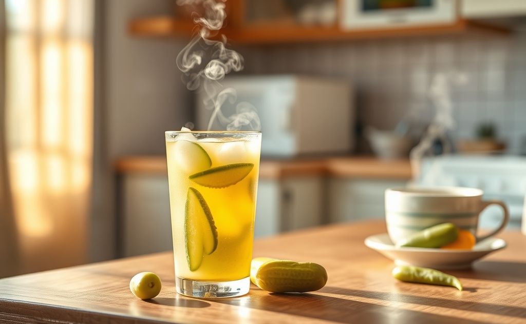 Pickle juice remedy for nausea relief and comfort