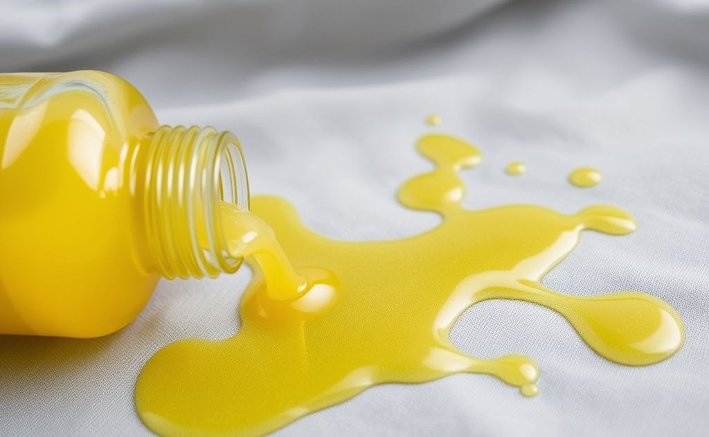 Pickle juice spills on fabric and surfaces