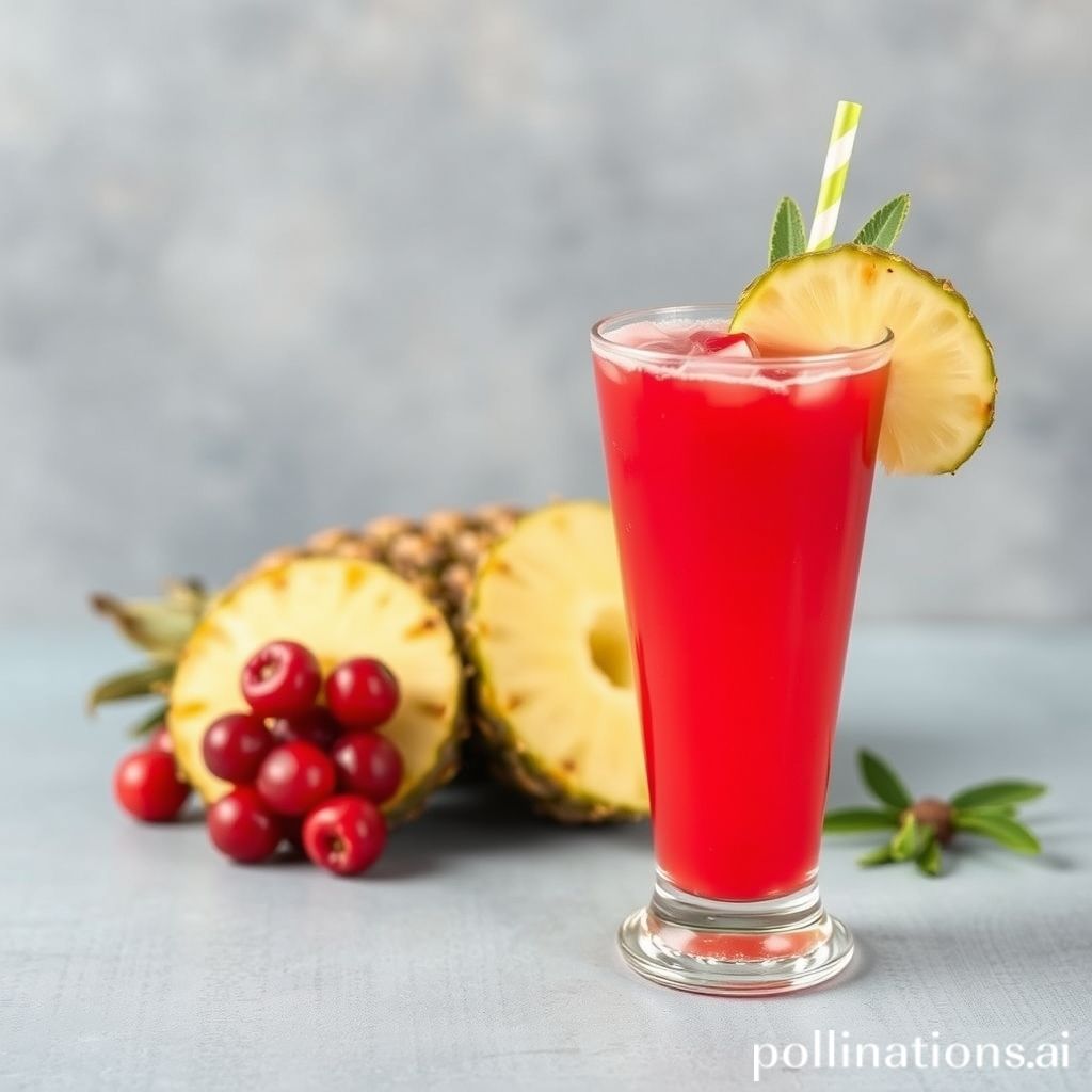 what does pineapple and cranberry juice do for a woman