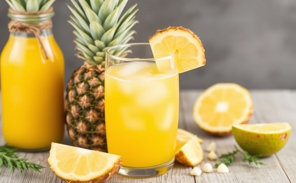 Pineapple juice benefits for sore throat relief