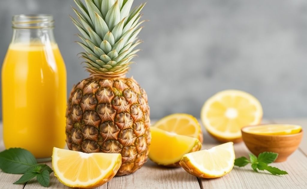 Pineapple juice benefits lung health and nutrition