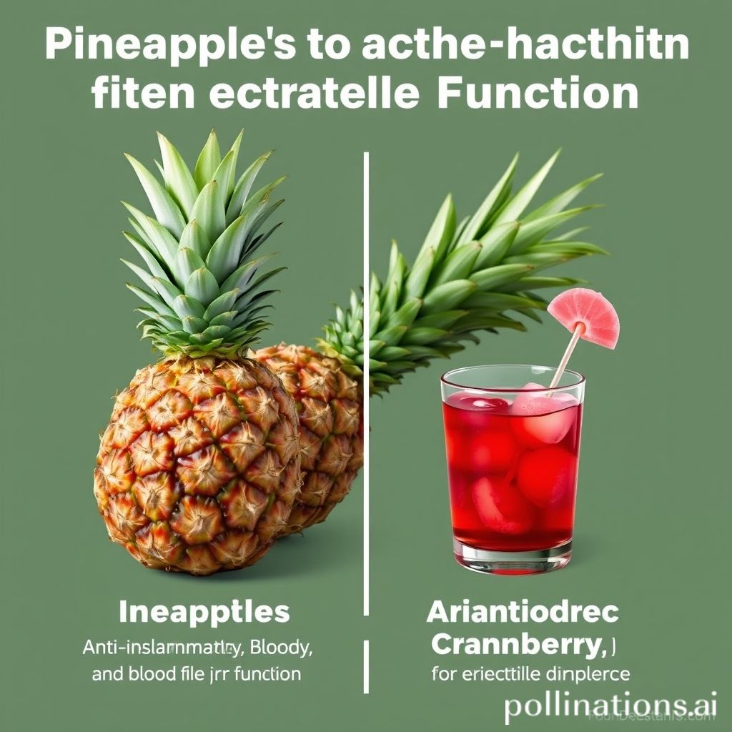 Enhancing Erectile Function with Pineapple and Cranberry Juice