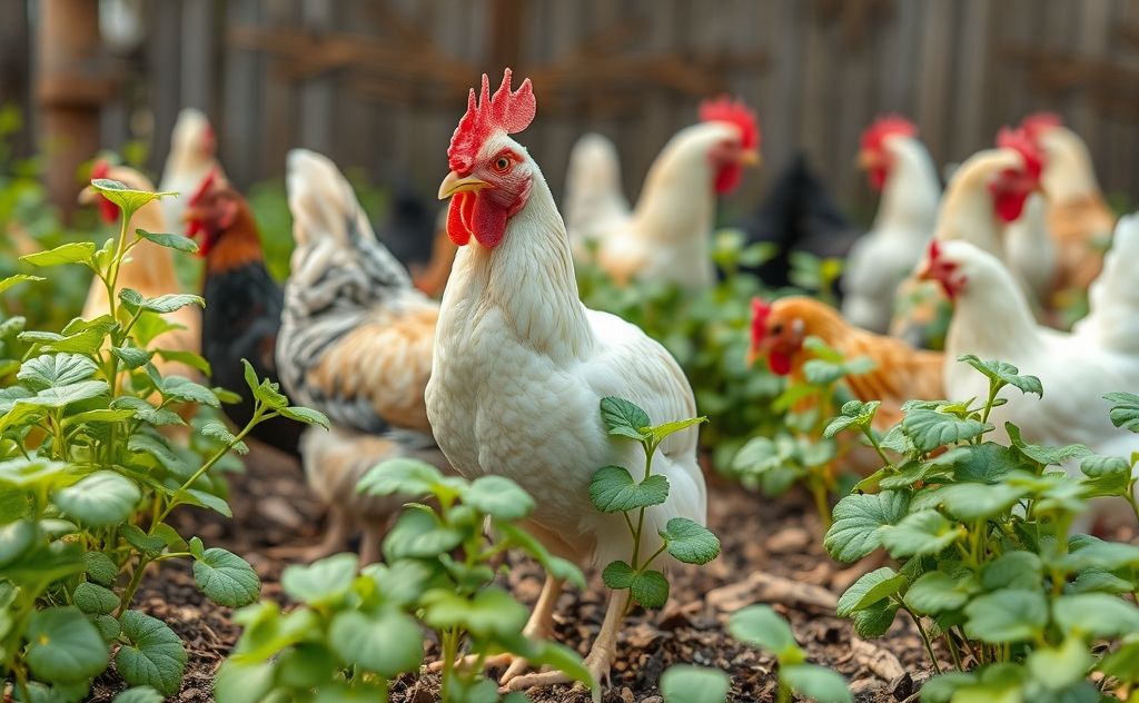Plants chickens typically avoid for food choices