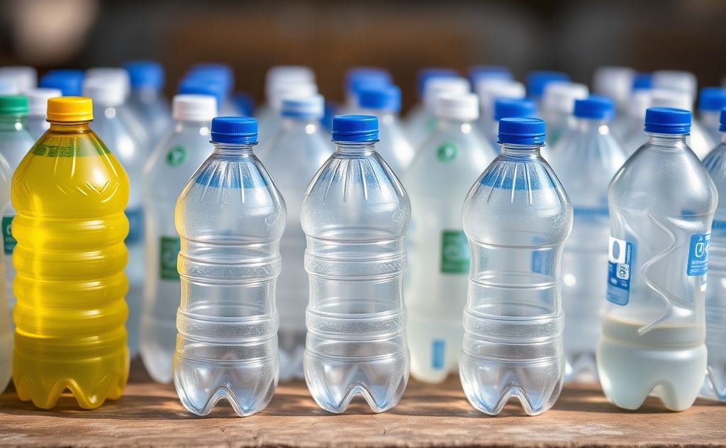 Plastic bottles harm health and environment