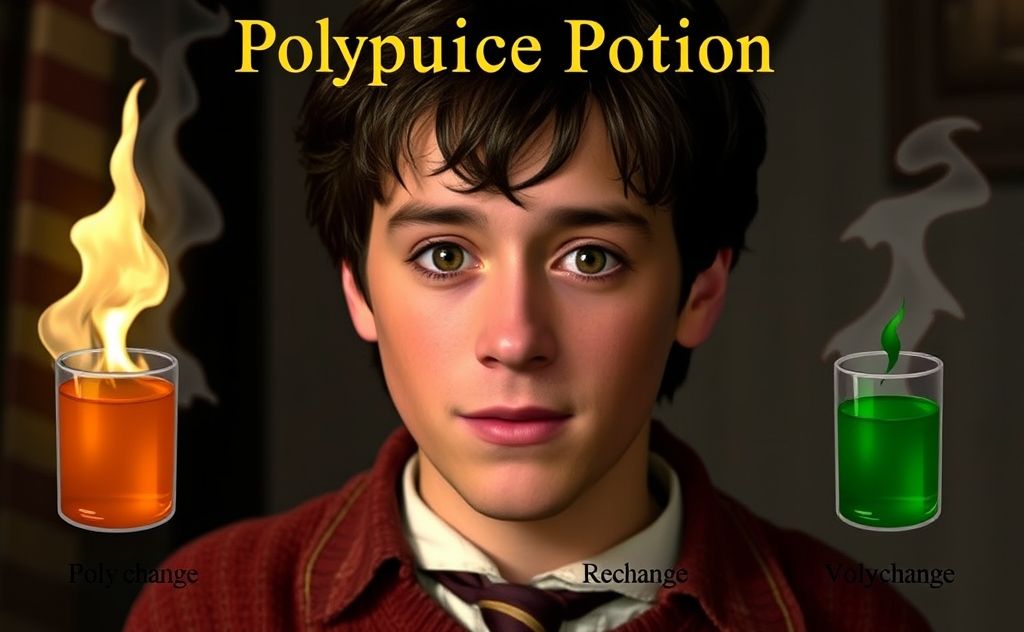 Polyjuice Potion effects on voice change.