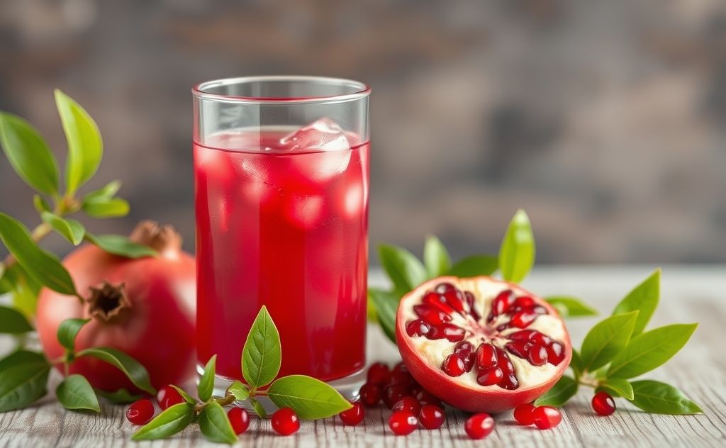 Pomegranate juice and its effects on urine health