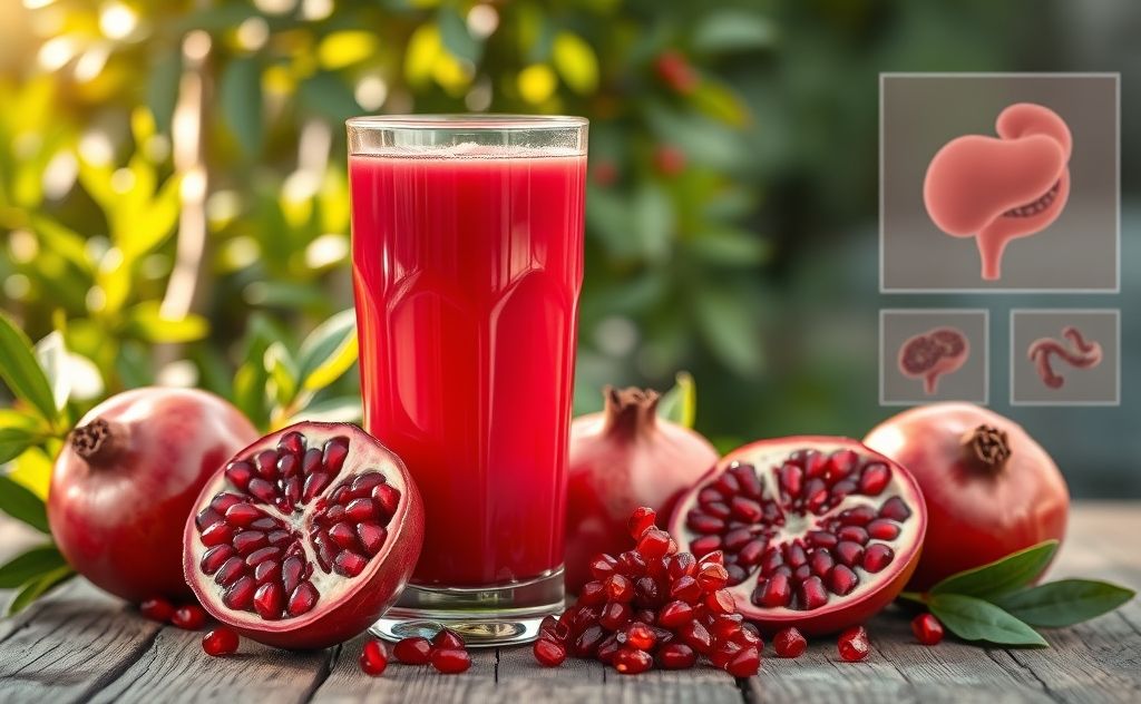 Pomegranate juice benefits enlarged prostate health
