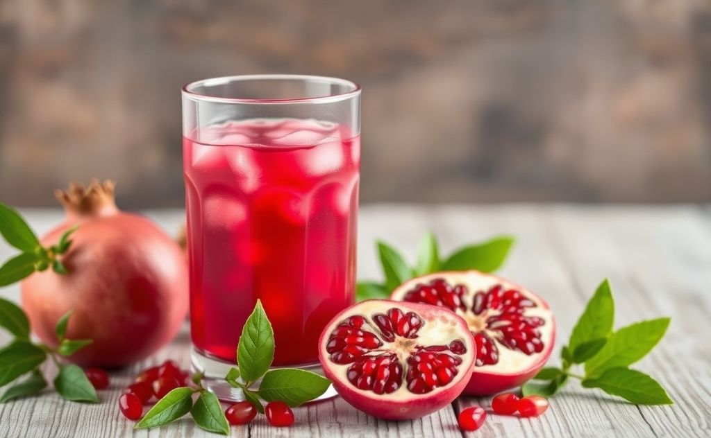 Pomegranate juice benefits for weight loss and health.