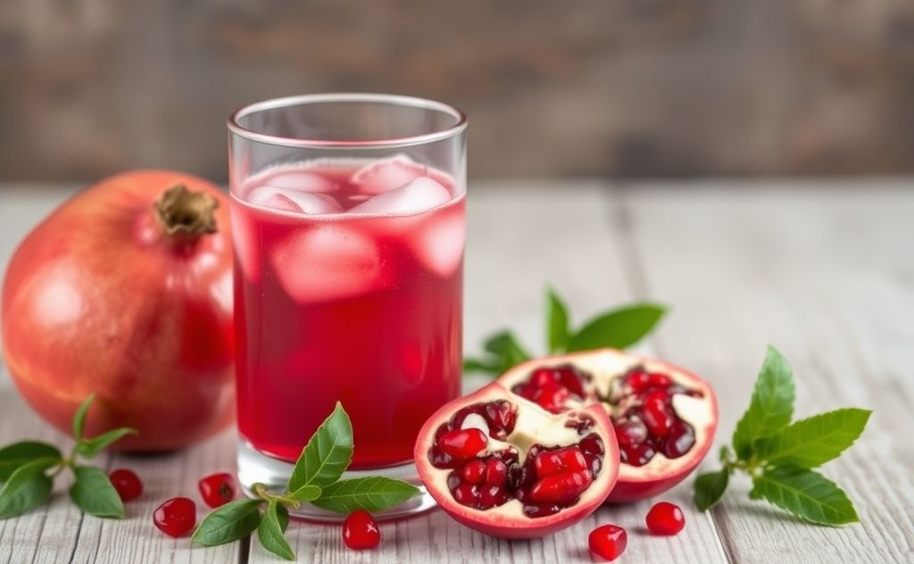Pomegranate juice soothes sore throat relief