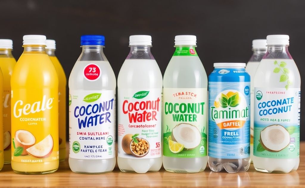 Popular carbonated coconut water brands