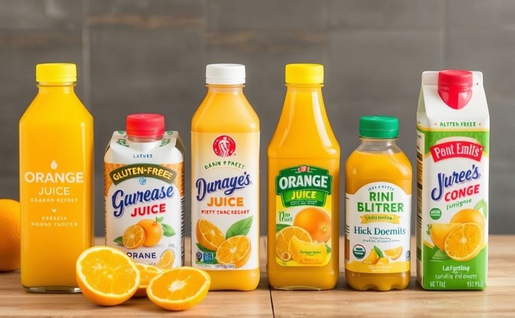 Popular gluten-free orange juice brands list