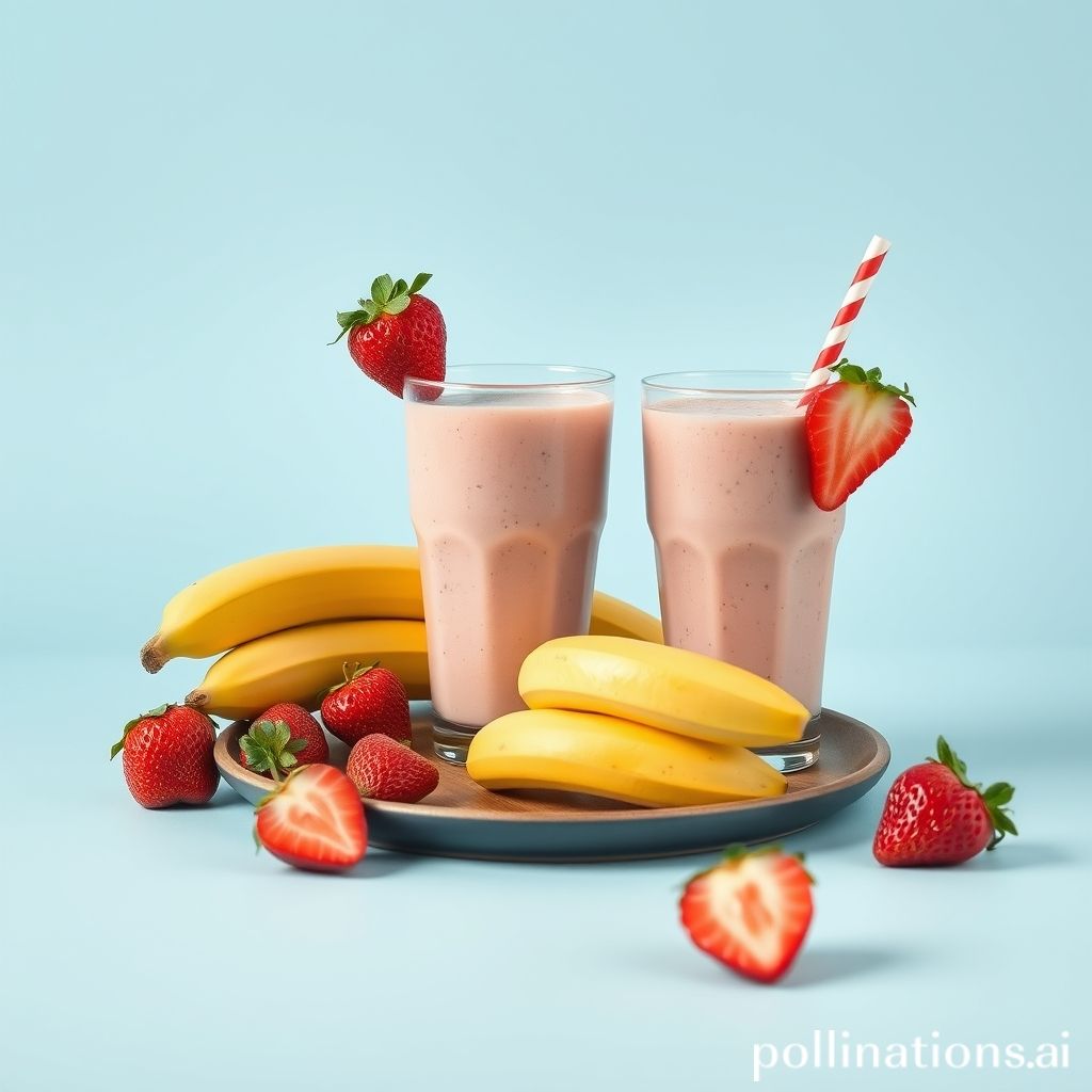 Strawberry Banana Smoothies: A Balanced Diet Essential.