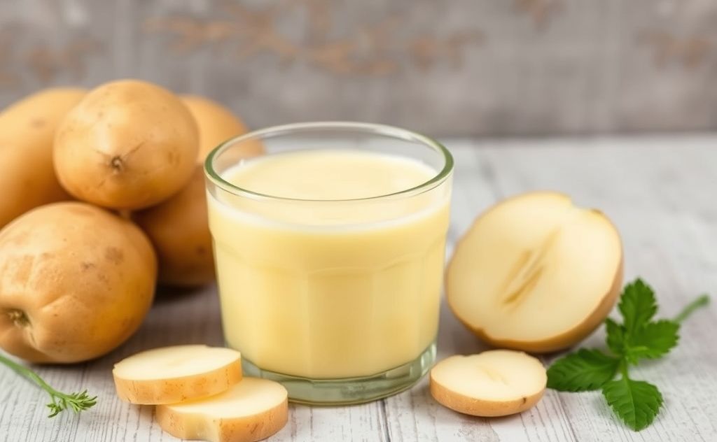Potato juice benefits for skin health mask
