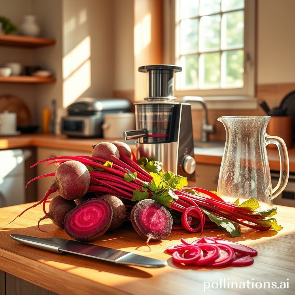 Juicing beet skin for added fiber and antioxidants