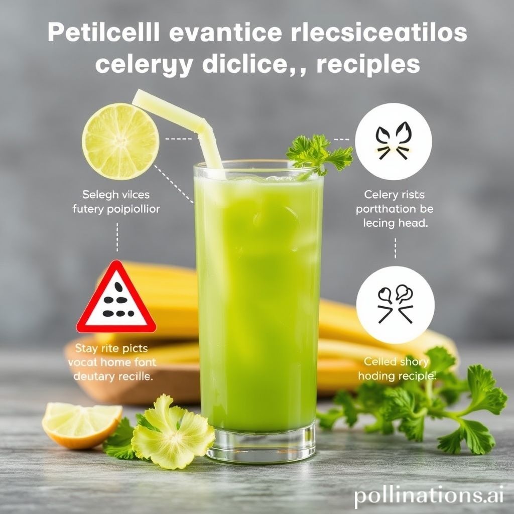 Risks & Considerations of Celery Juice: Sodium, Allergies & Medication Interactions