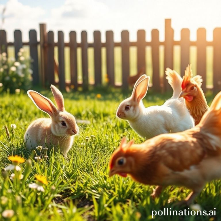 Rabbit-chicken cohabitation risks