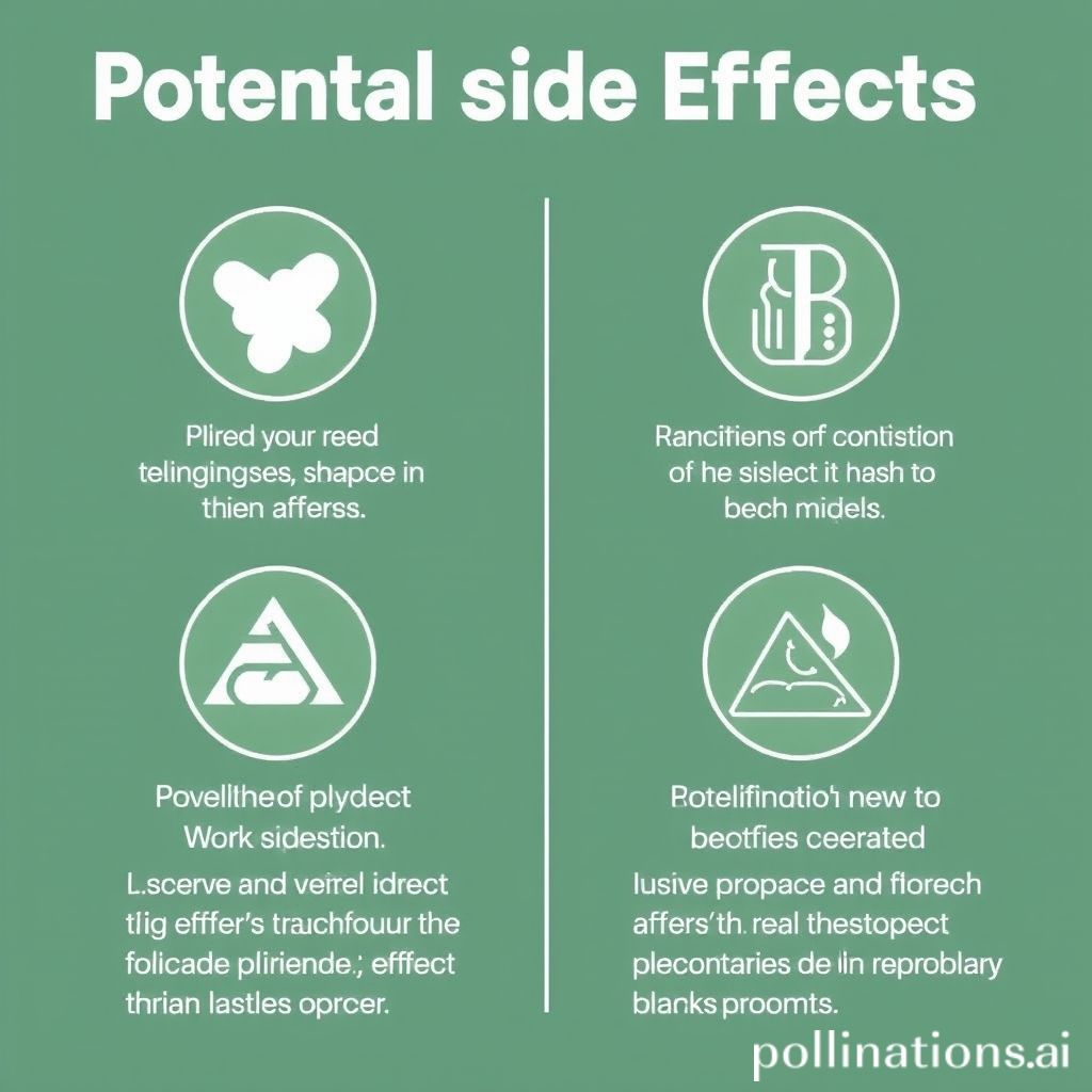 Potential side effects and precautions.