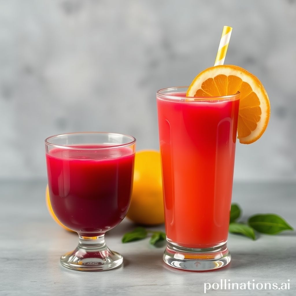 Possible side effects of beet and orange juice mixture