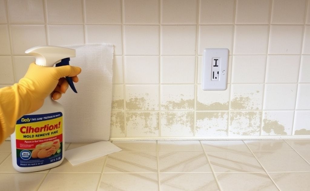 Powerful kitchen tile mold remover