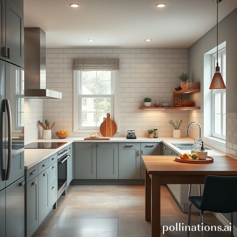 조용한 주방을 위한 실용적인 배치 해결책