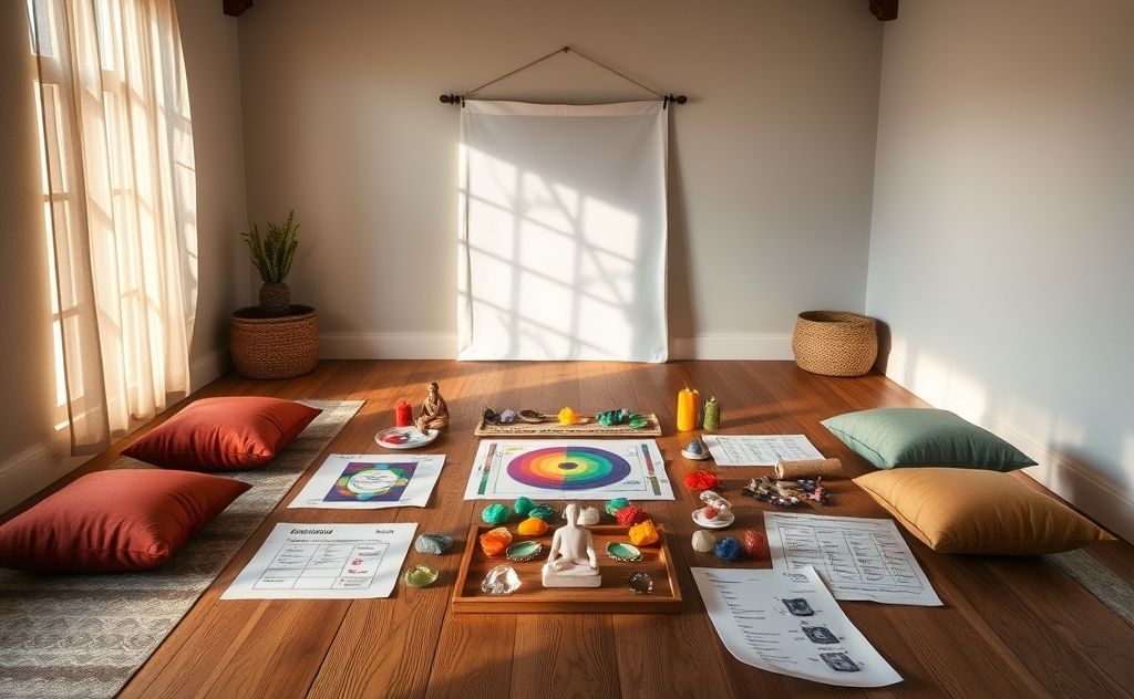 Practical methods using chakra colors