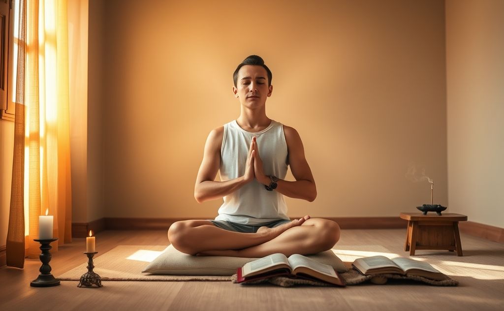 Practice meditation during prayer sessions