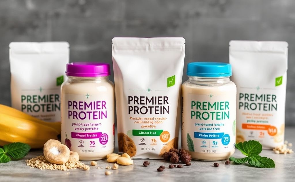 Premier Protein plant-based shake options