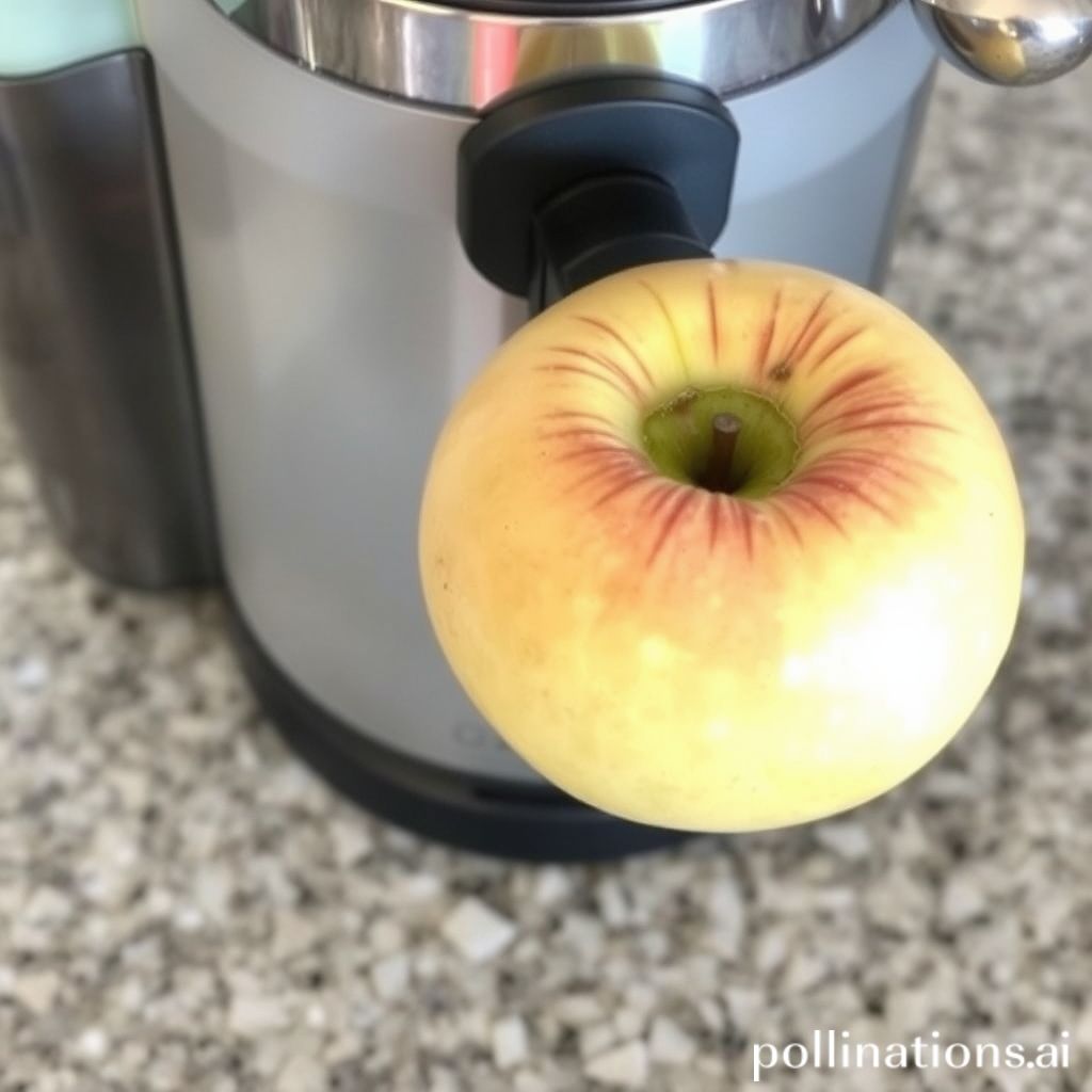 Whole Apples Ready for Juicing in Breville Juicer