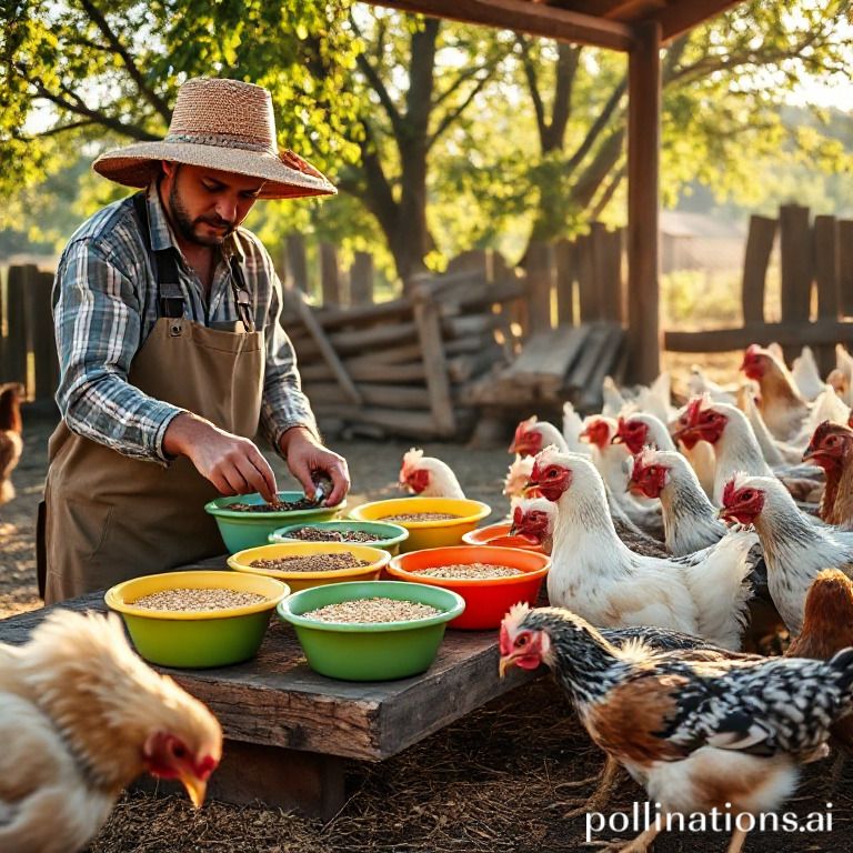 Food & water ready for chickens