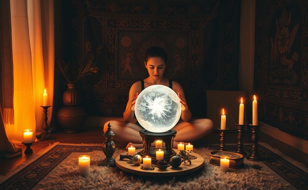 Preparing for crystal divination practices