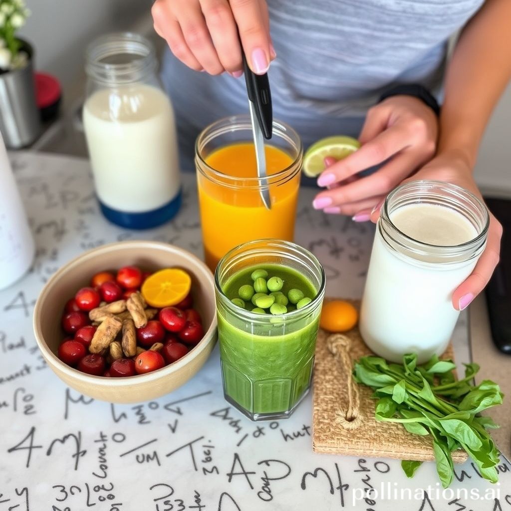 Travel smoothie ingredients ready for on-the-go consumption.