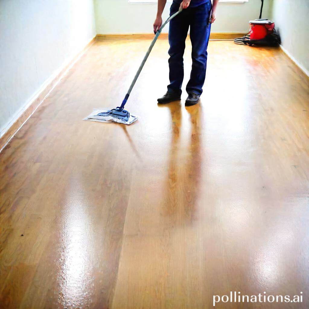 Prepping the Floor: Sweeping, Dusting, and Furniture Removal