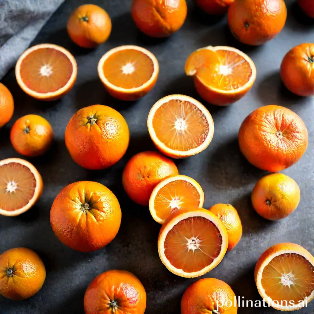 Preparing oranges for juicing