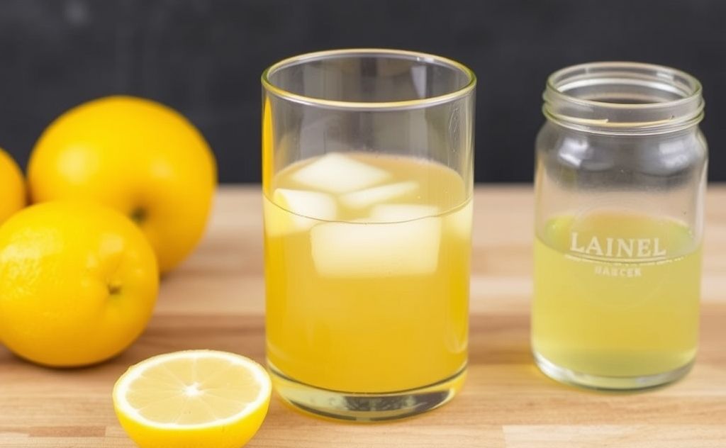 Prevent apple juice browning with lemon juice