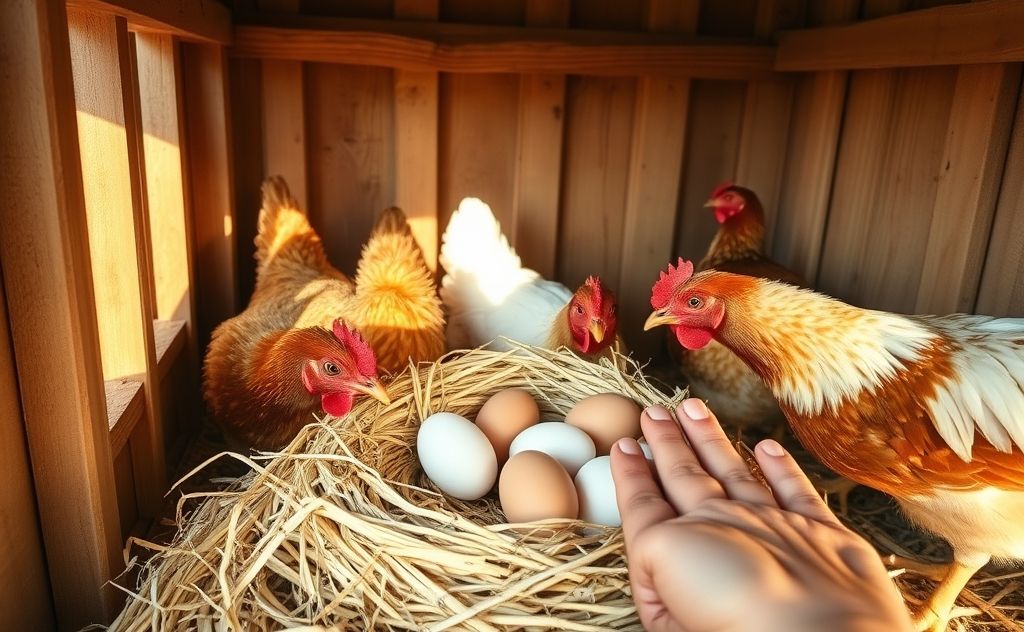 Prevent chickens from eating eggs with tips