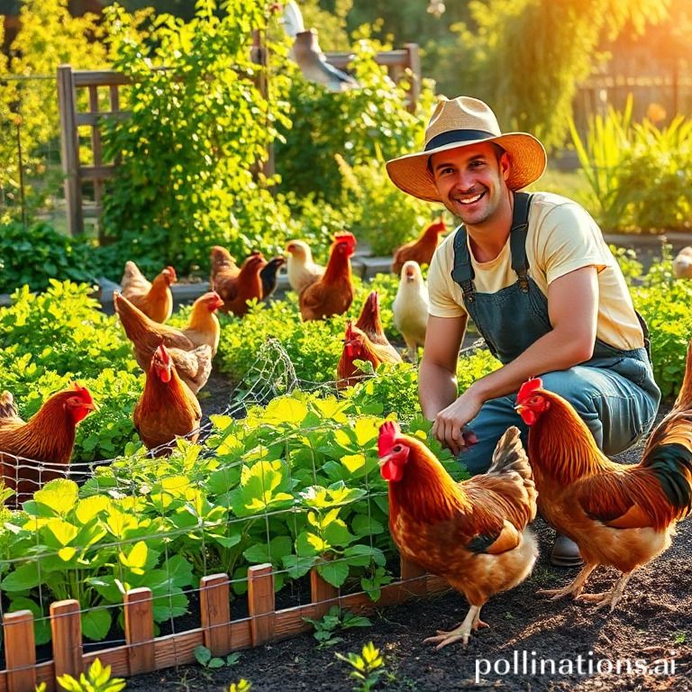 Chicken-proofing garden beds