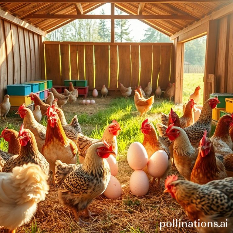 Chicken egg protection measures.