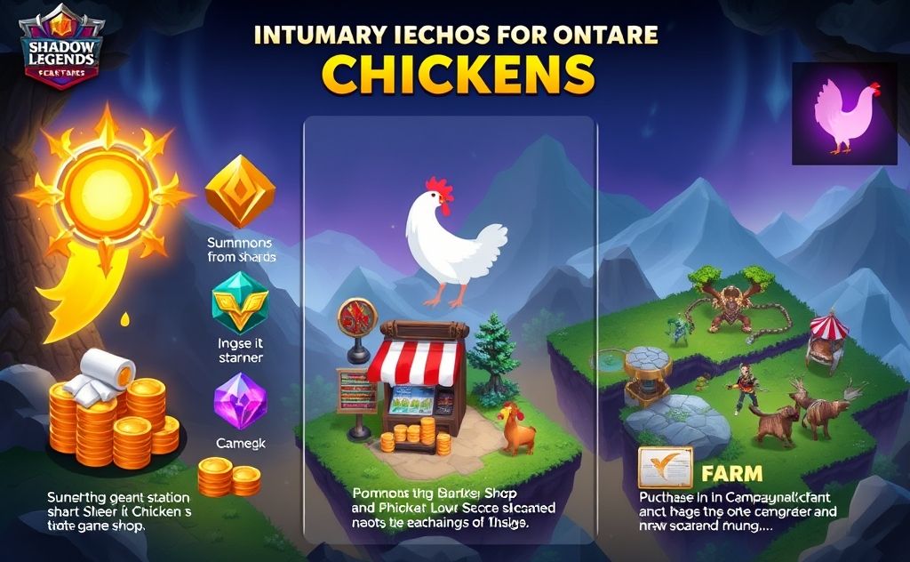 Primary methods for obtaining chickens in Raid Shadow Legends
