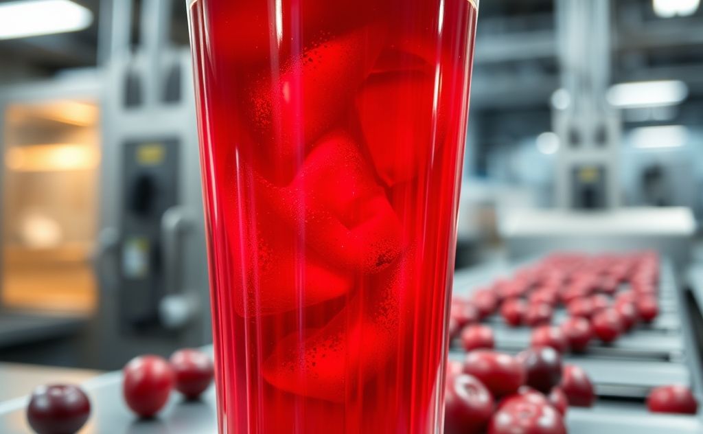 Processing effects on vitamin C cranberry juice