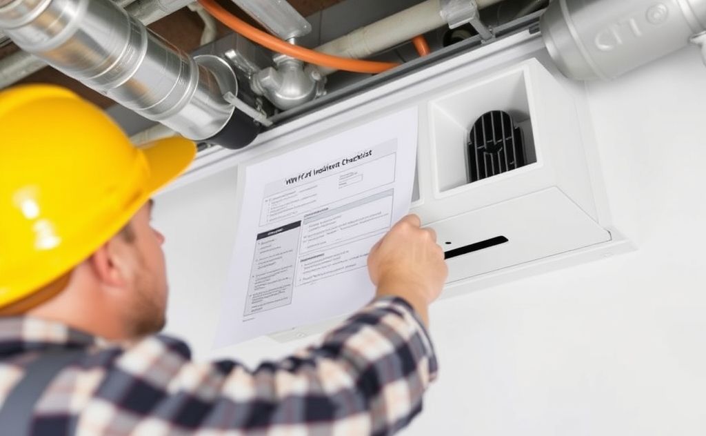 Professional HVAC inspection checklist essential for ventilation checks