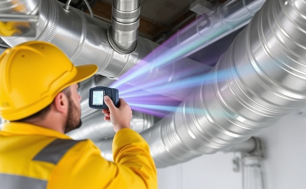 Professional airflow testing methods HVAC ducts