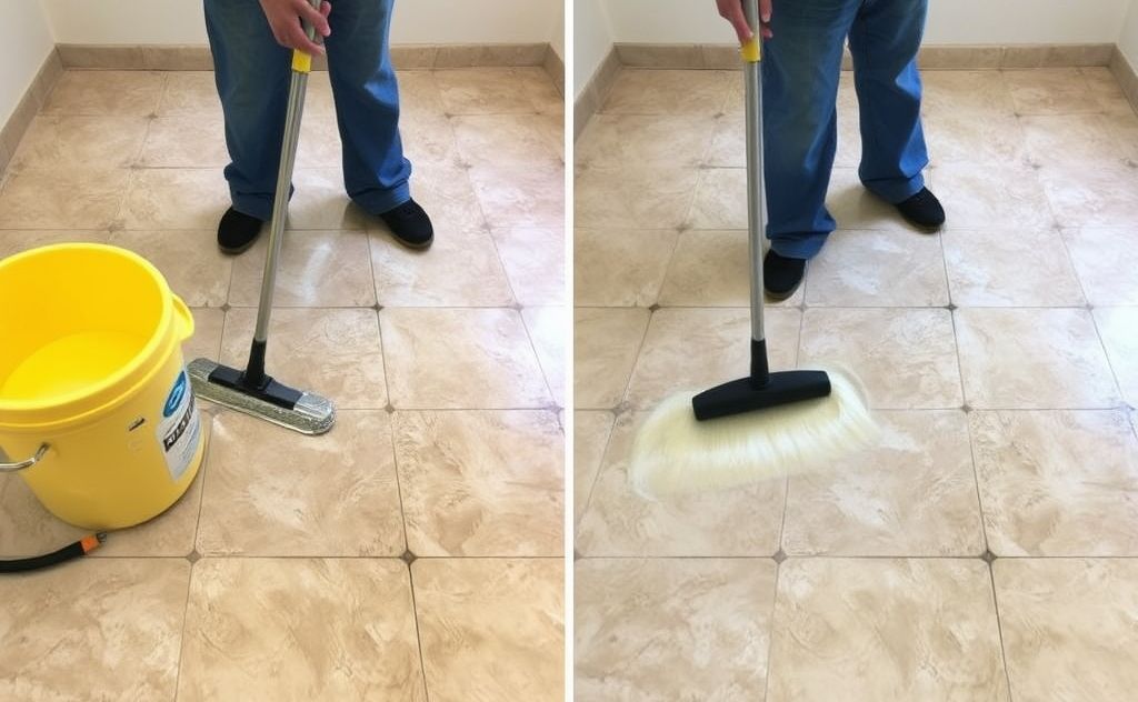 Professional deep cleaning tile grout solution