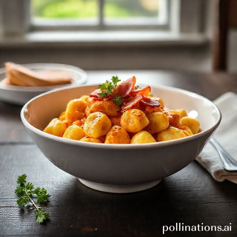 Kartoffelgnocchi in Paprika-Rahm-Sauce mit Prosciutto