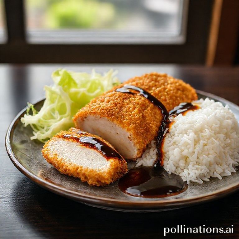 Knuspriges Hühner-Katsu mit würziger Sauce & Salat