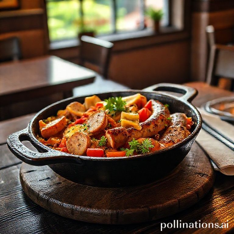 Deftiges österreichisches Käsewurst-Letscho-Pfandl