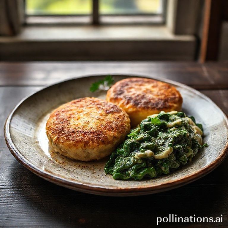 Faschierte Laibchen mit Erdäpfelpüree & Cremespinat
