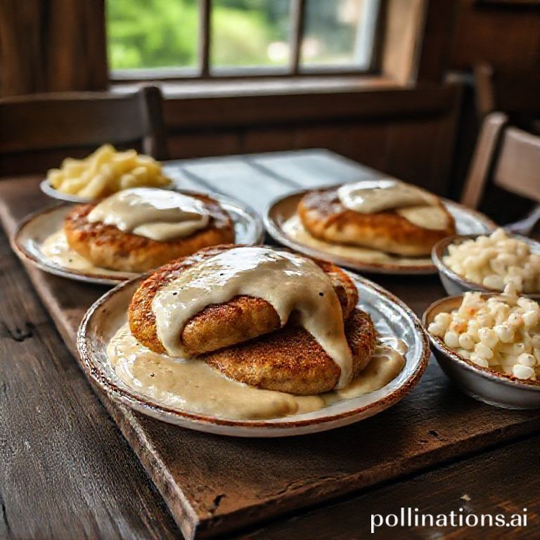 Faschierte Laibchen mit Rahmsauce und Sauerkrautsalat