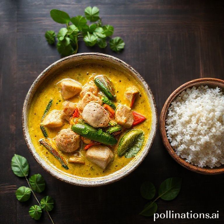 Cremiges thailändisches grünes Hühnercurry