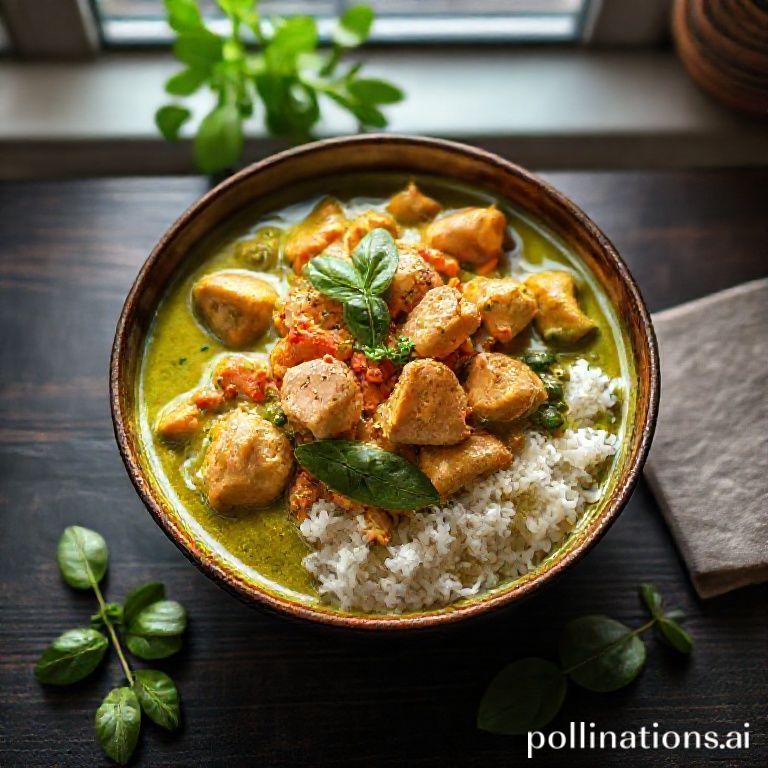 Schnelles thailändisches grünes Hähnchencurry